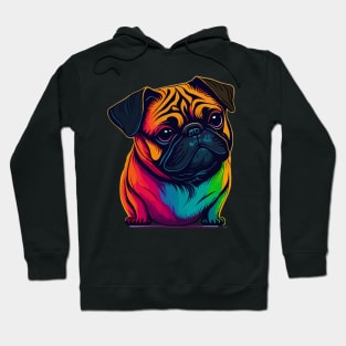 Pug Portrait Hoodie